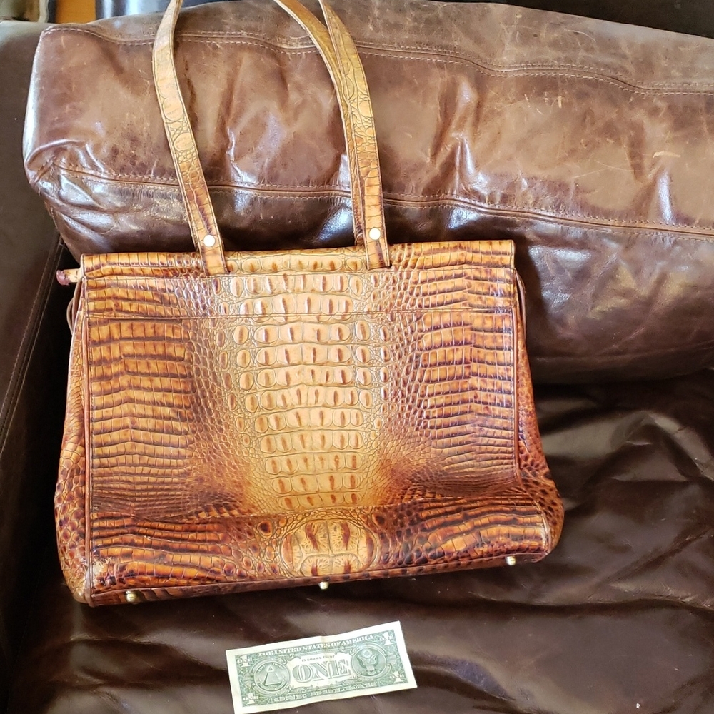 Brahmin Briefcase Tote Bag Almond(?)